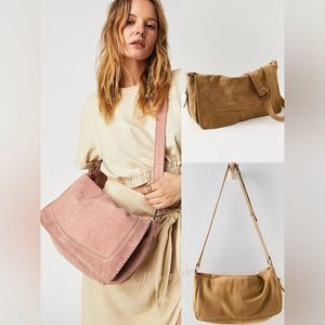 🆕 FREE PEOPLE Sandino  Suede Messenger Bag